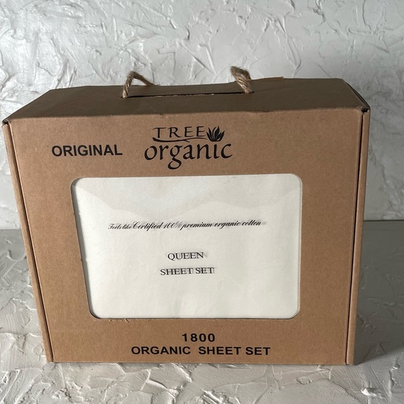 TREE Organic Queen 4-Piece Sheet Set - Picture 1 of 9